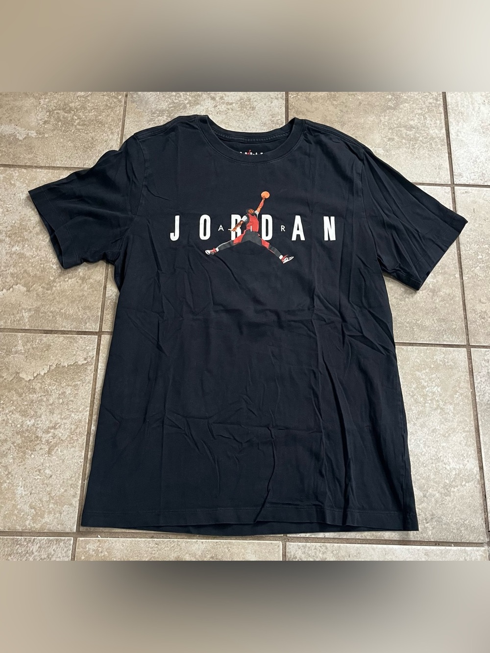Jordan Black Short Sleeve Jumpman Logo Tee